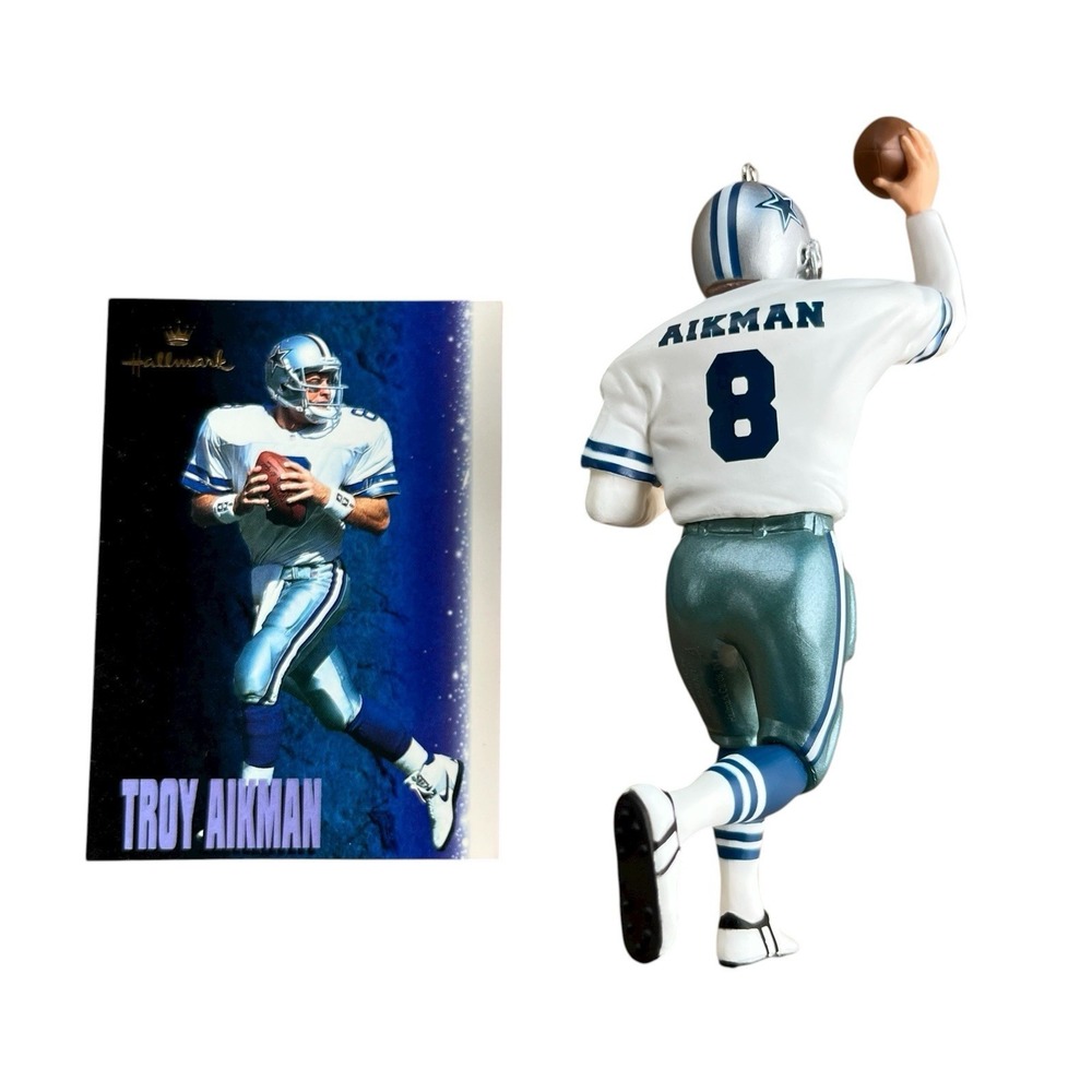 Troy Aikman Hallmark Keepsake Ornament Dallas Cowboys Football Legends - Picture 4 of 8